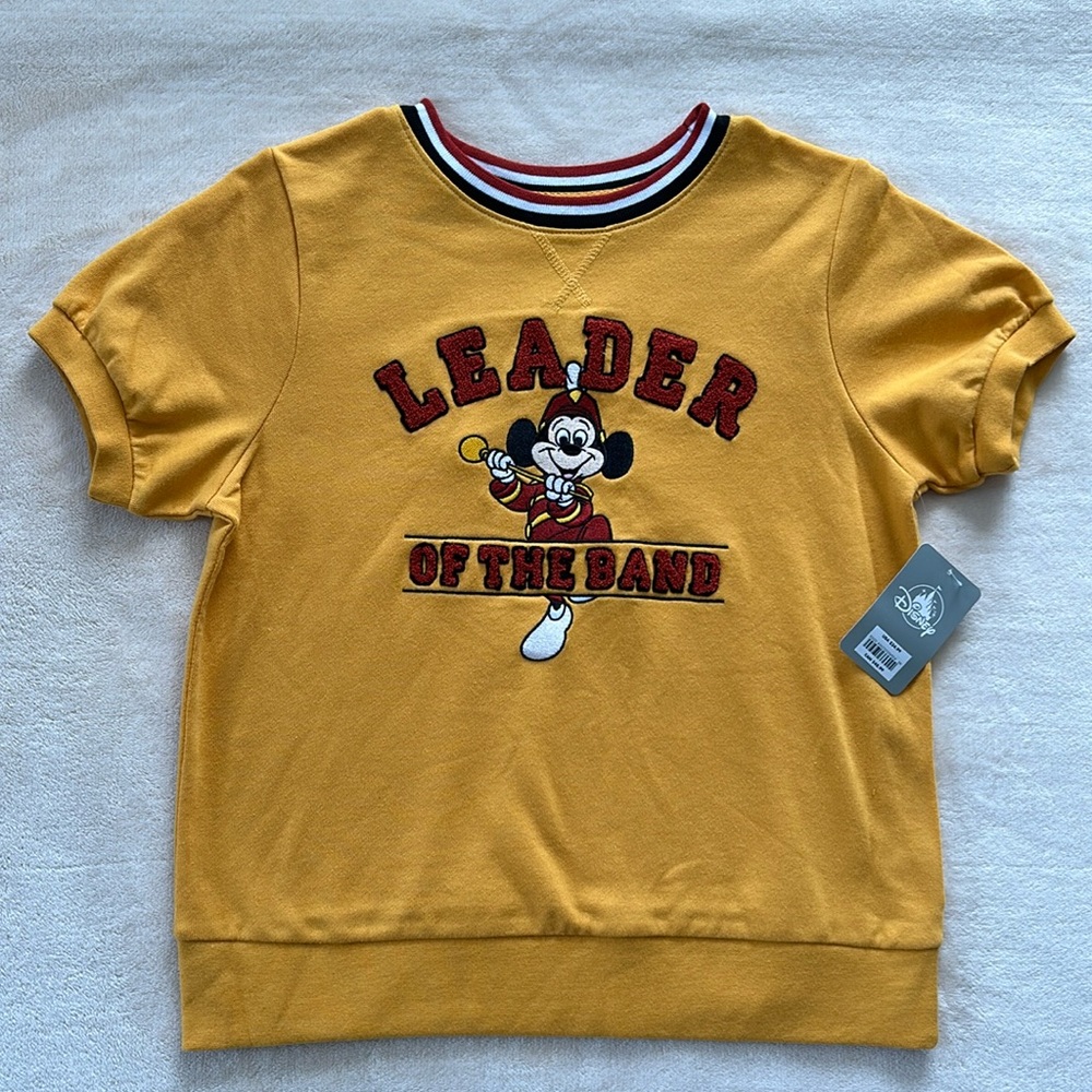 NWT Disney leader of the band short sleeve sweatshirt